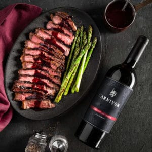 Bifteck de contre-filet à cuisson inversée et beurre marchand de vin